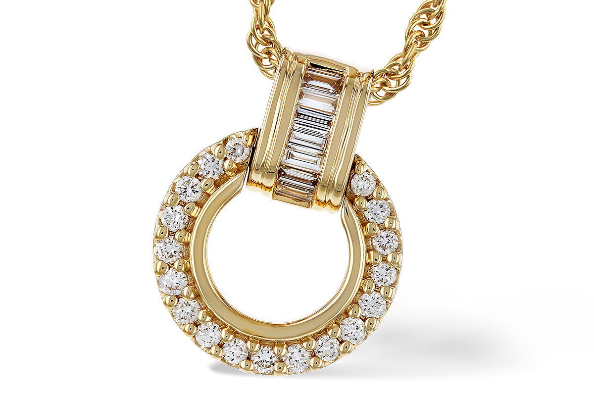 E329-35992: NECKLACE .12 BAG .33 TW