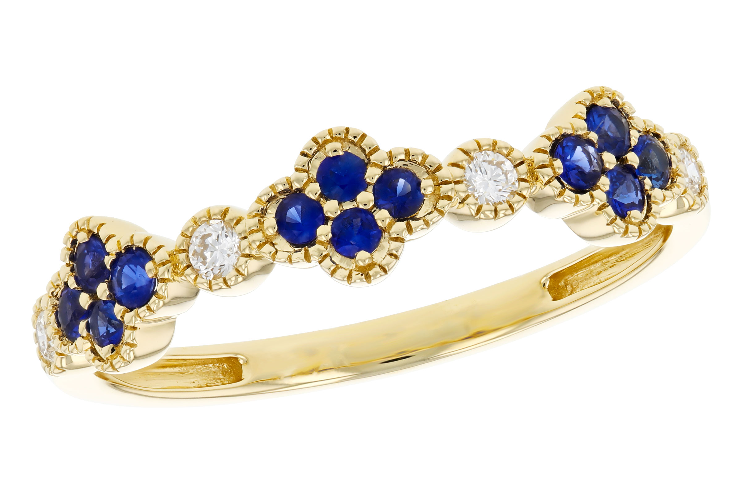 E330-21383: LDS WED RG .23 TW SAPPHIRE .31 TGW