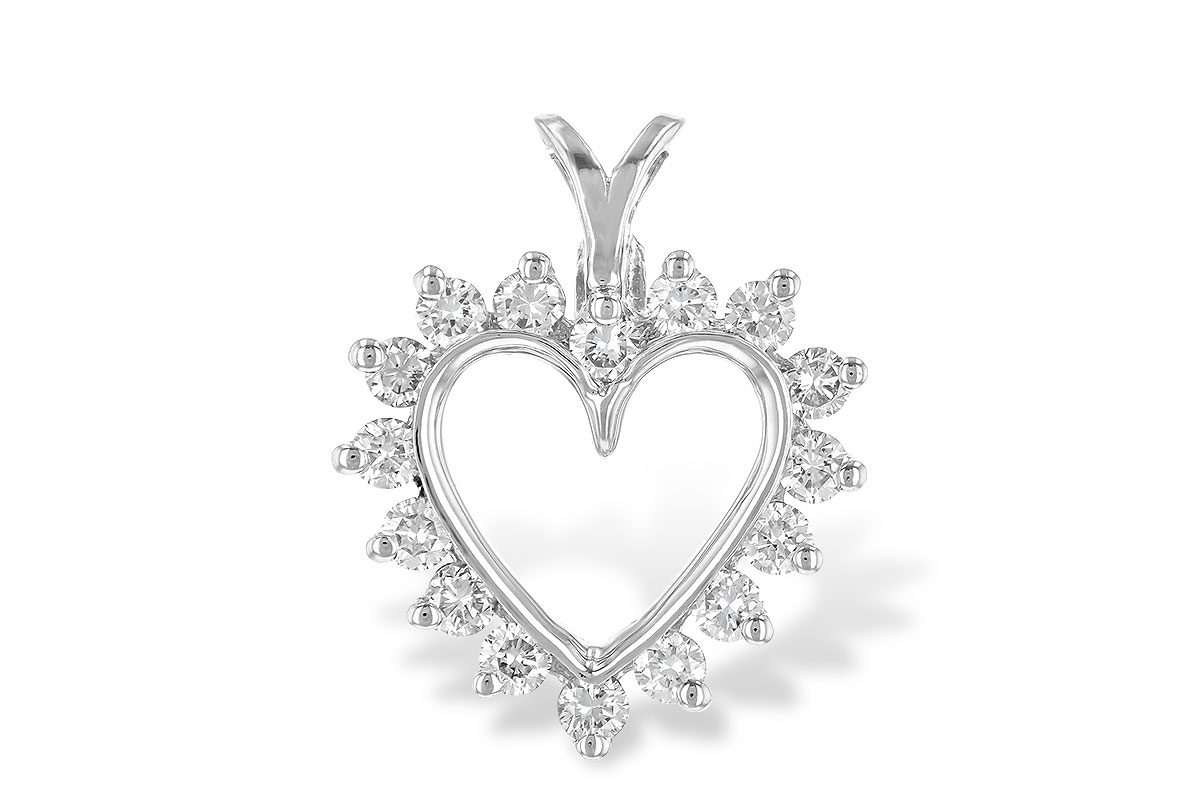 F061-12355: HEART PENDANT .45 TW