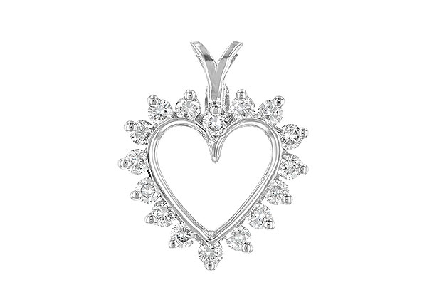 F061-12355: HEART PENDANT .45 TW