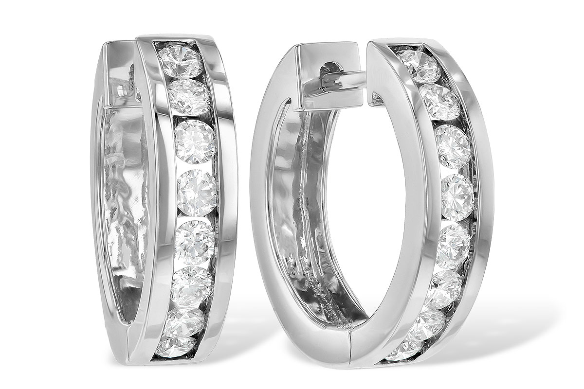 F240-21374: EARRINGS 1 CT TW