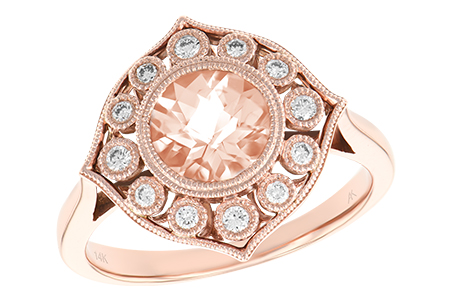 F242-95019: LDS RG .90 MORGANITE 1.05 TW