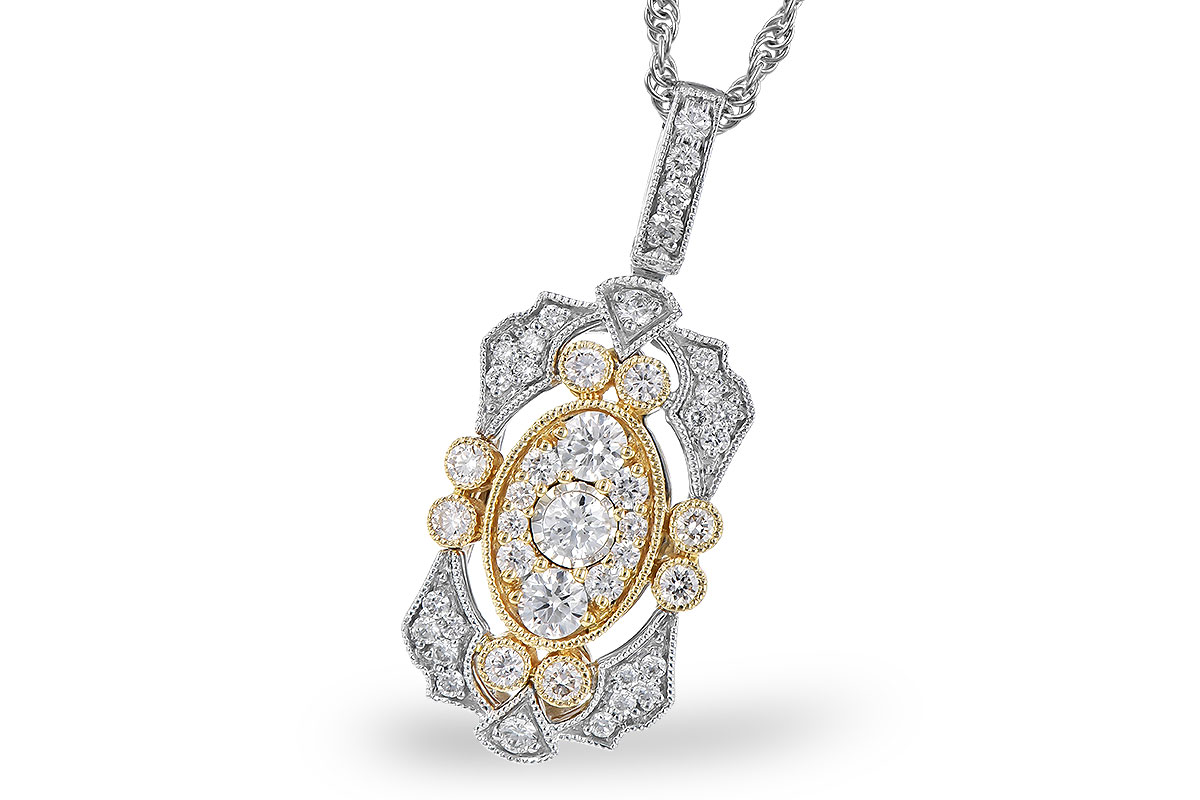 F327-51401: NECKLACE .50 TW