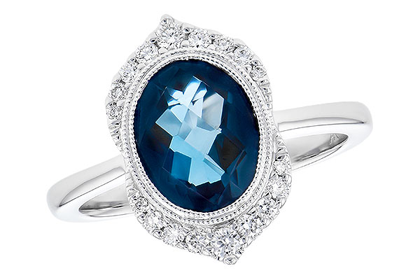 F327-53237: LDS RG 1.86 LONDON BLUE TOPAZ 2.00 TGW