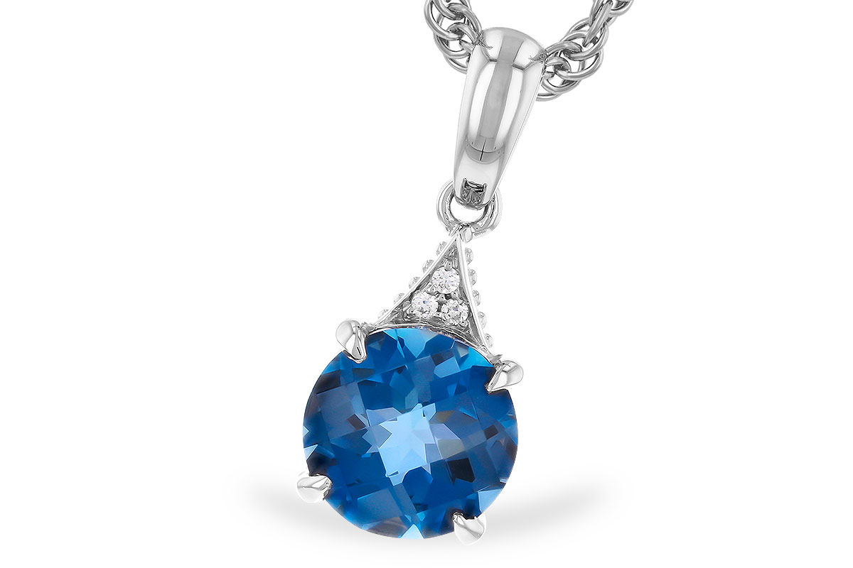 F328-41392: NECK 1.60 LONDON BLUE TOPAZ 1.61 TGW (7MM RD)