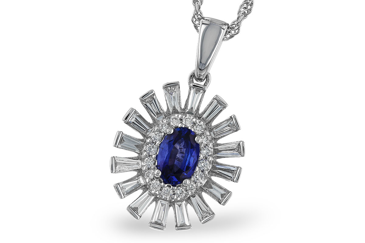 F328-44110: NECK .60 SAPPHIRE TW 1.12 TGW (6x4MM SAPP)