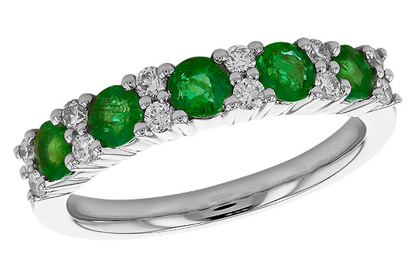 F328-44155: LDS WED RG .70 EMERALD .94 TGW