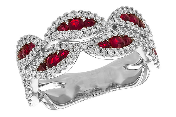 F328-45074: LDS WED RG .70 TW RUBY 1.11 TGW