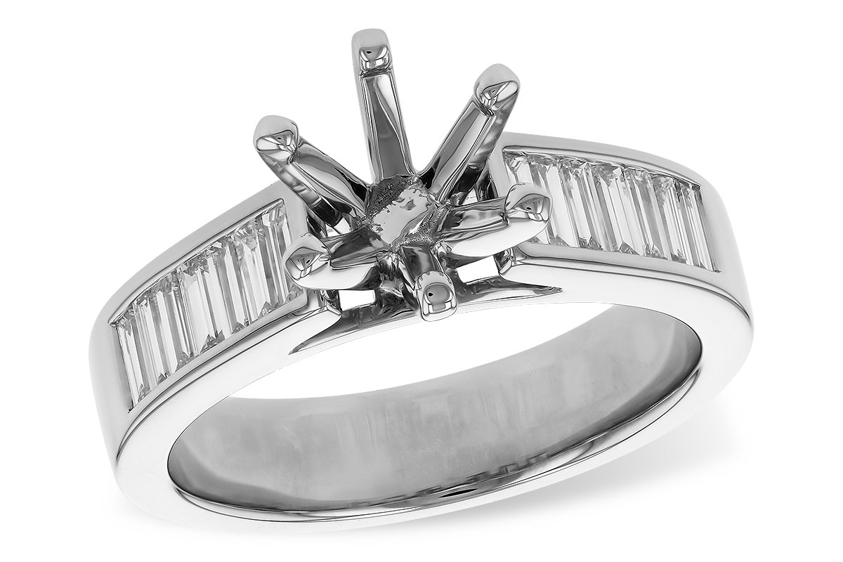 F329-27783: LDS SEMI DIA RG .50 TW BAGUETTES