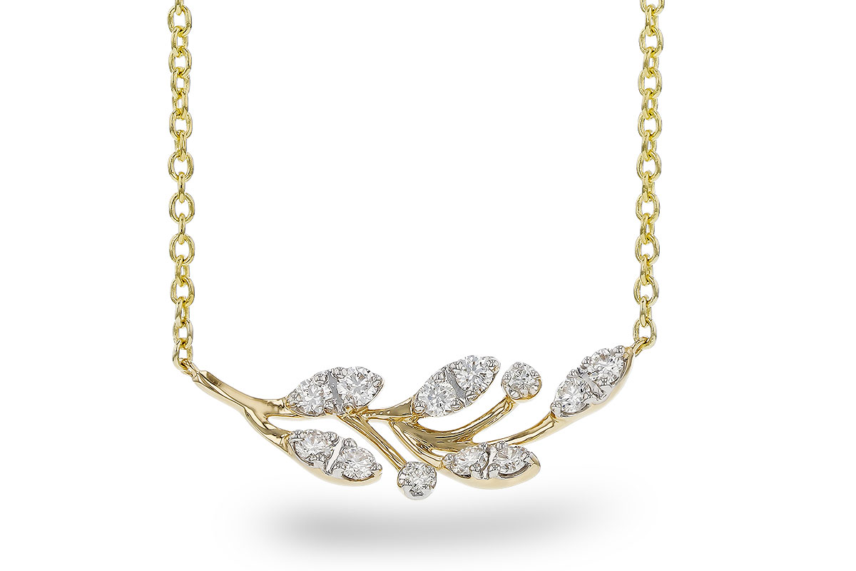 F329-30455: NECKLACE .32 TW (18")