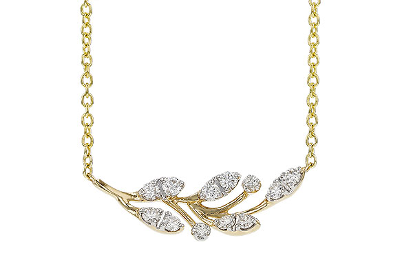 F329-30455: NECKLACE .32 TW (18")