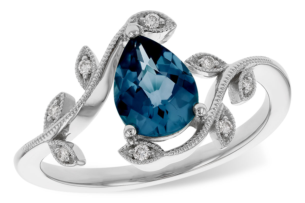 F329-31419: LDS RG 1.20 LONDON BLUE TOPAZ 1.26 TGW (8x6MM LBT)