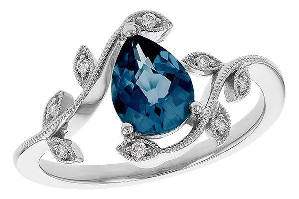F329-31419: LDS RG 1.20 LONDON BLUE TOPAZ 1.26 TGW (8x6MM LBT)