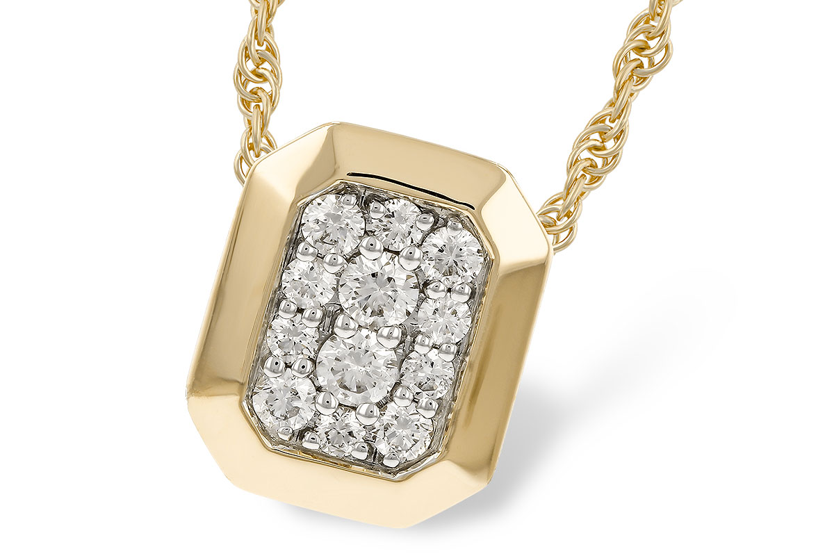F329-34101: NECKLACE .25 TW
