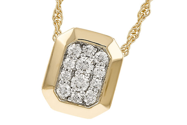 F329-34101: NECKLACE .25 TW