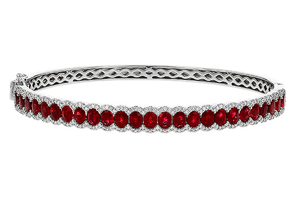 F329-35001: BANGLE 5.04 TW RUBY 5.60 TGW
