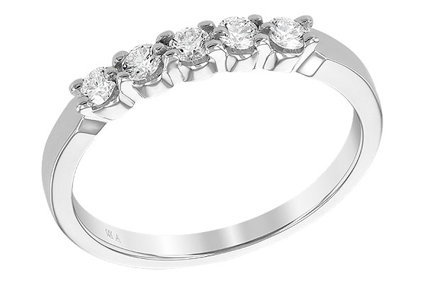 G240-22283: LDS DIA WED RG .25 TW (5 STONES)