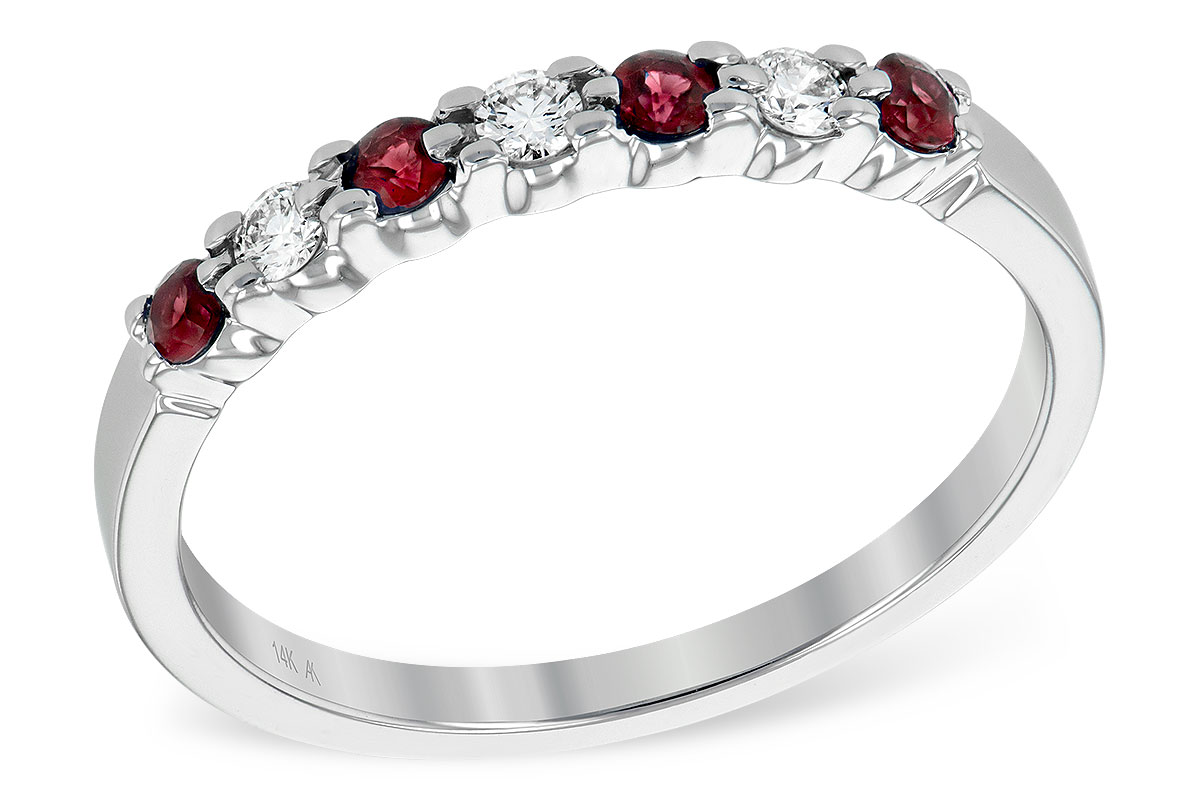 G240-25946: LDS WED RG .18 RUBY .28 TGW