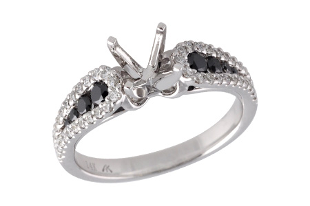 G240-25964: LDS SEMI .25 BLK DIAS .60 TW