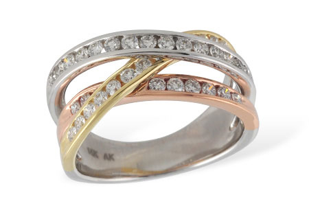 G241-09610: LDS WED RG .77 TW (CHANNEL SET)