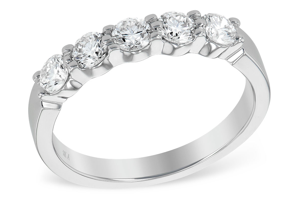 G241-16855: LDS DIA WED RG .75 TW (5 STONES)