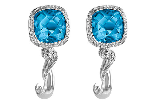 G242-06901: EARR 2.10 BLUE TOPAZ 2.14 TGW