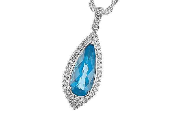 G243-85019: NECK 2.40 BLUE TOPAZ 2.65 TGW