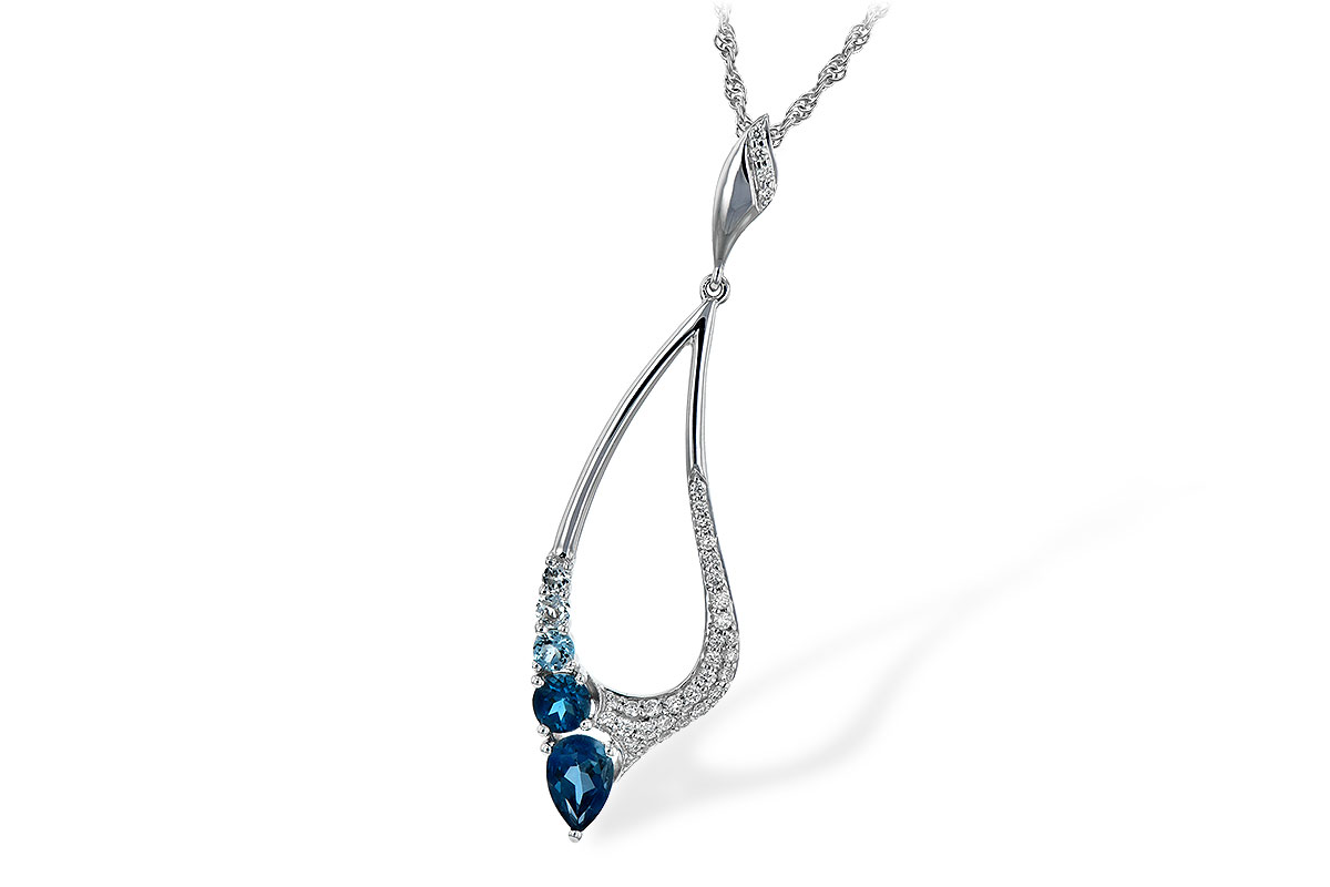 G243-88646: NECK .83 BLUE TOPAZ 1.00 TGW