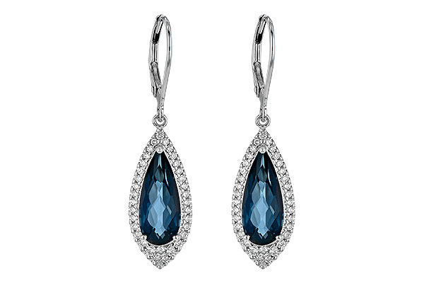 G244-74092: EARR 5.05 LONDON BLUE TOPAZ 5.42 TGW