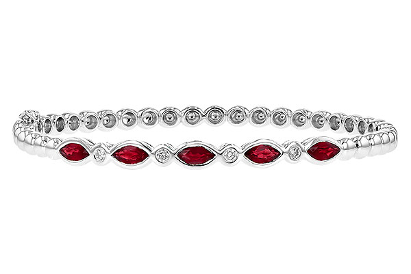 G244-80501: BANGLE 1.50 RUBY 1.63 TGW