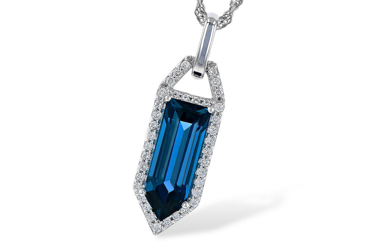 G327-47728: NECK 2.95 LONDON BLUE TOPAZ 3.12 TGW