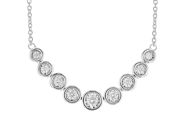 G327-48692: NECKLACE .75 TW