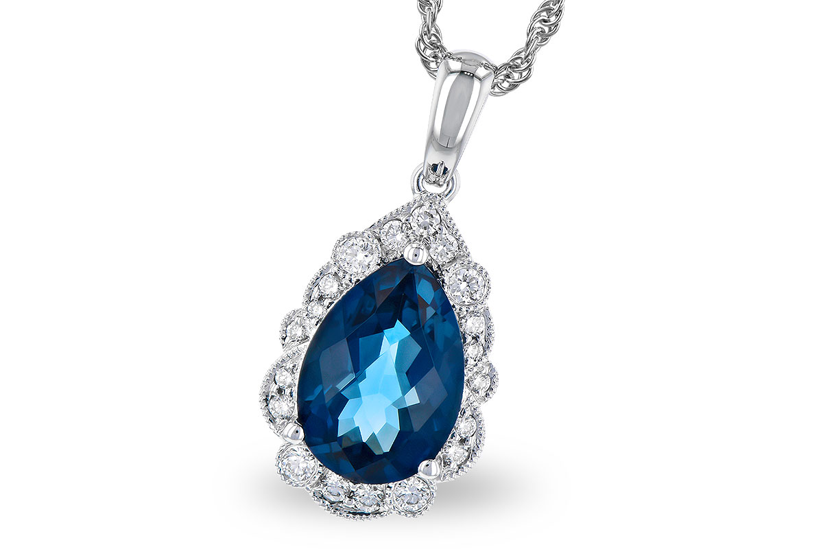 G327-52346: NECK 2.25 LONDON BLUE TOPAZ 2.40 TGW (10x7 PS)