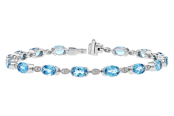 G328-36819: BRACELET 7.80 SWISS BLUE TOPAZ 7.96 TGW