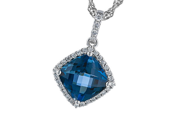 G328-40492: NECK 1.09 LONDON BLUE TOPAZ 1.20 TGW
