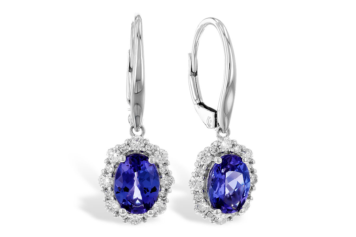 G328-41364: EARR 1.28 TW TANZANITE 1.72 TGW (7x5 OVAL)