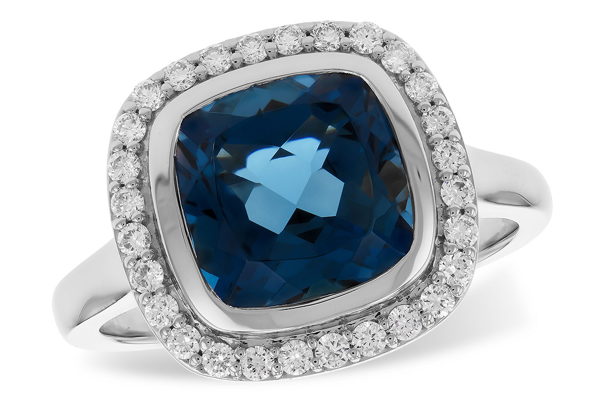 G328-43210: LDS RG 3.85 LONDON BLUE TOPAZ 4.15 TGW (9MM LBT)