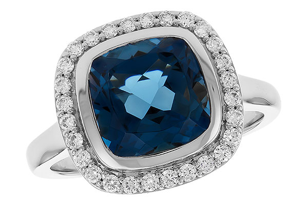 G328-43210: LDS RG 3.85 LONDON BLUE TOPAZ 4.15 TGW (9MM LBT)