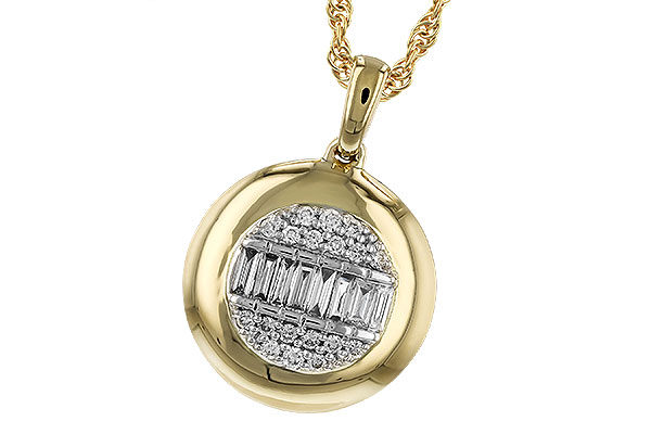 G328-45019: NECKLACE .10 BAG .17 TW