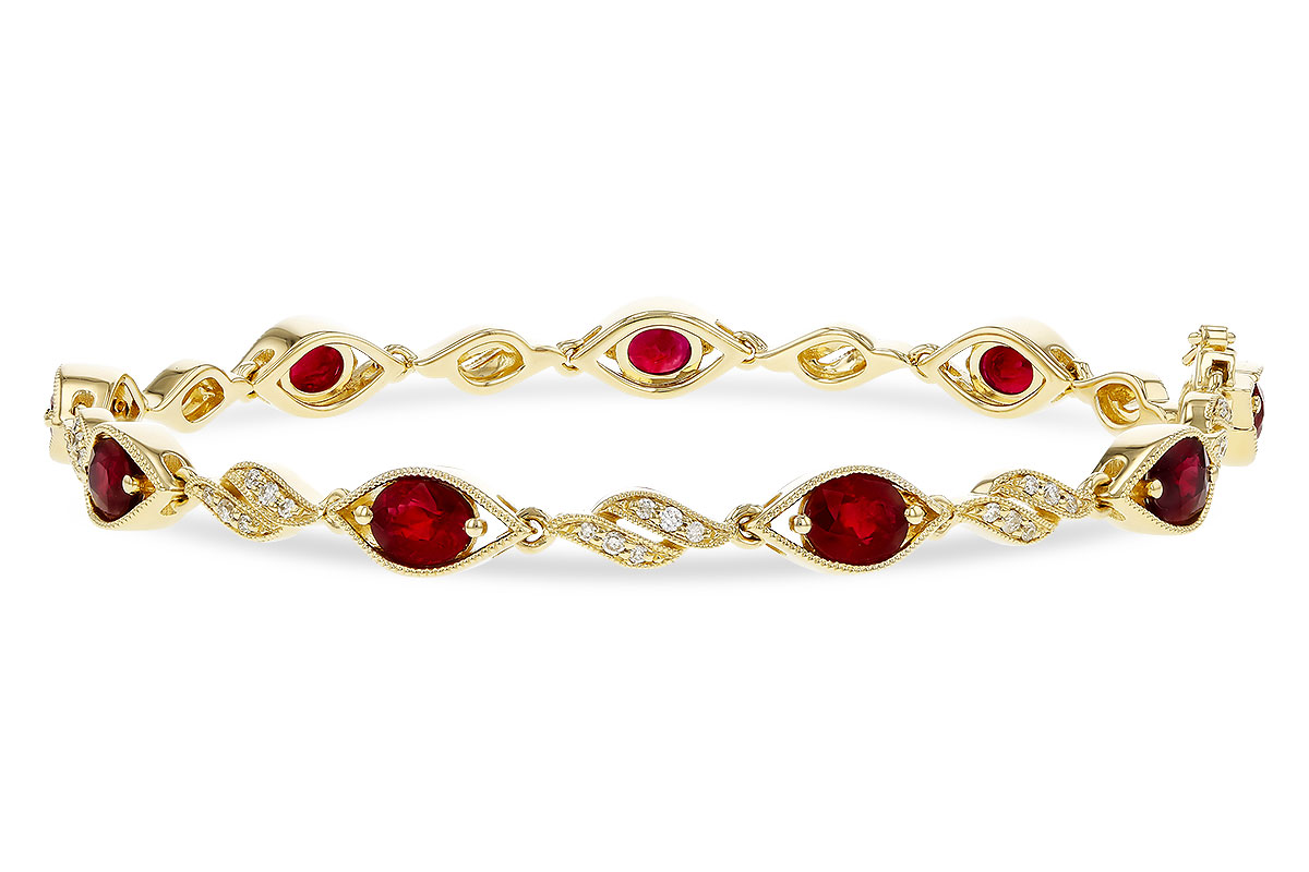 G329-29628: BRACELET 3.68 RUBY 3.92 TGW (7")