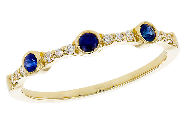 G329-30492: LDS WED RG .16 SAPPHIRE .25 TGW