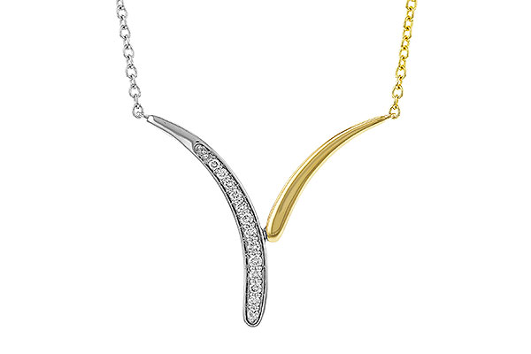 G329-32337: NECKLACE .12 TW (18")