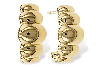 G329-33228: GOLD EARRINGS (18MM)