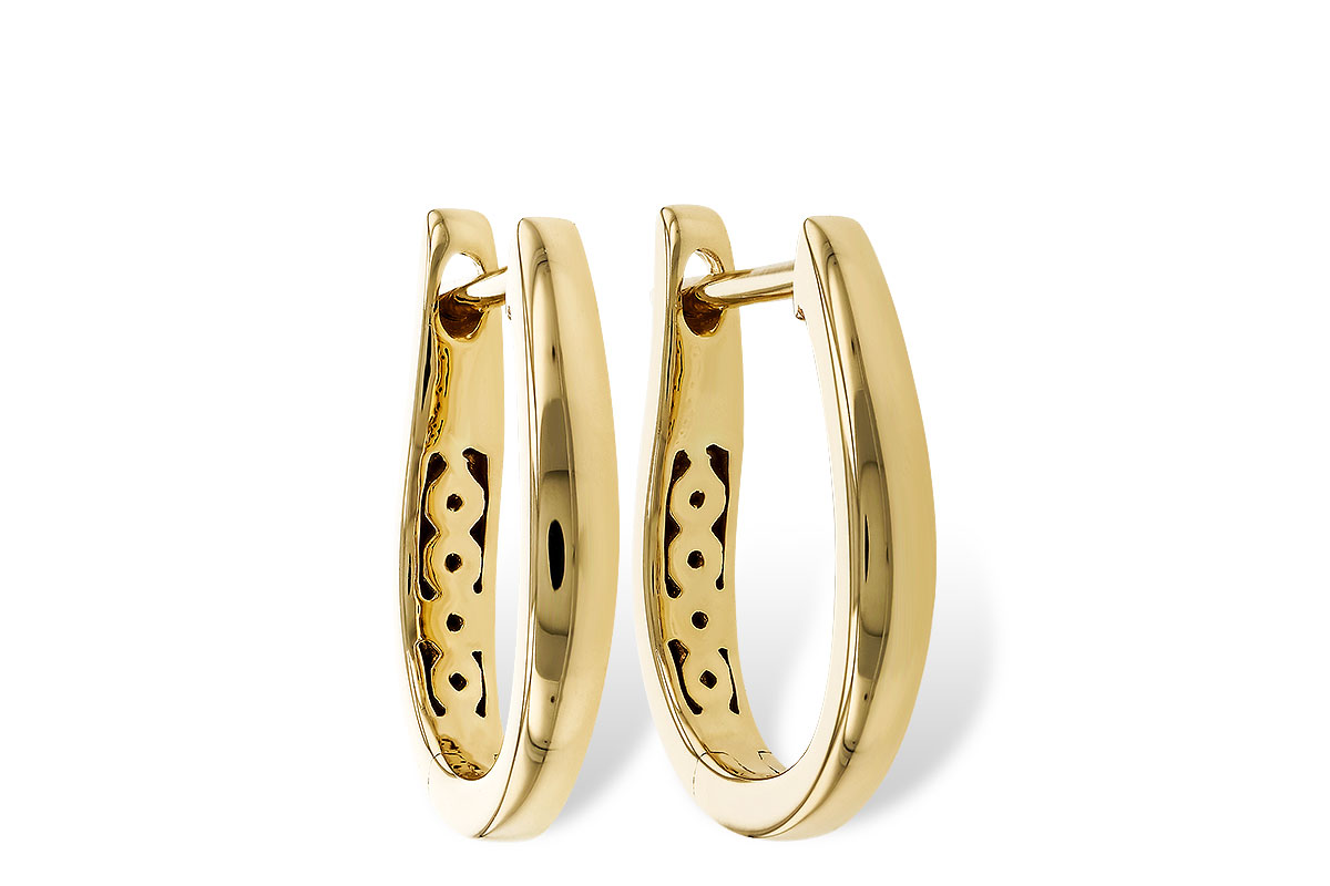 G329-33246: GOLD EARRINGS (15MM)
