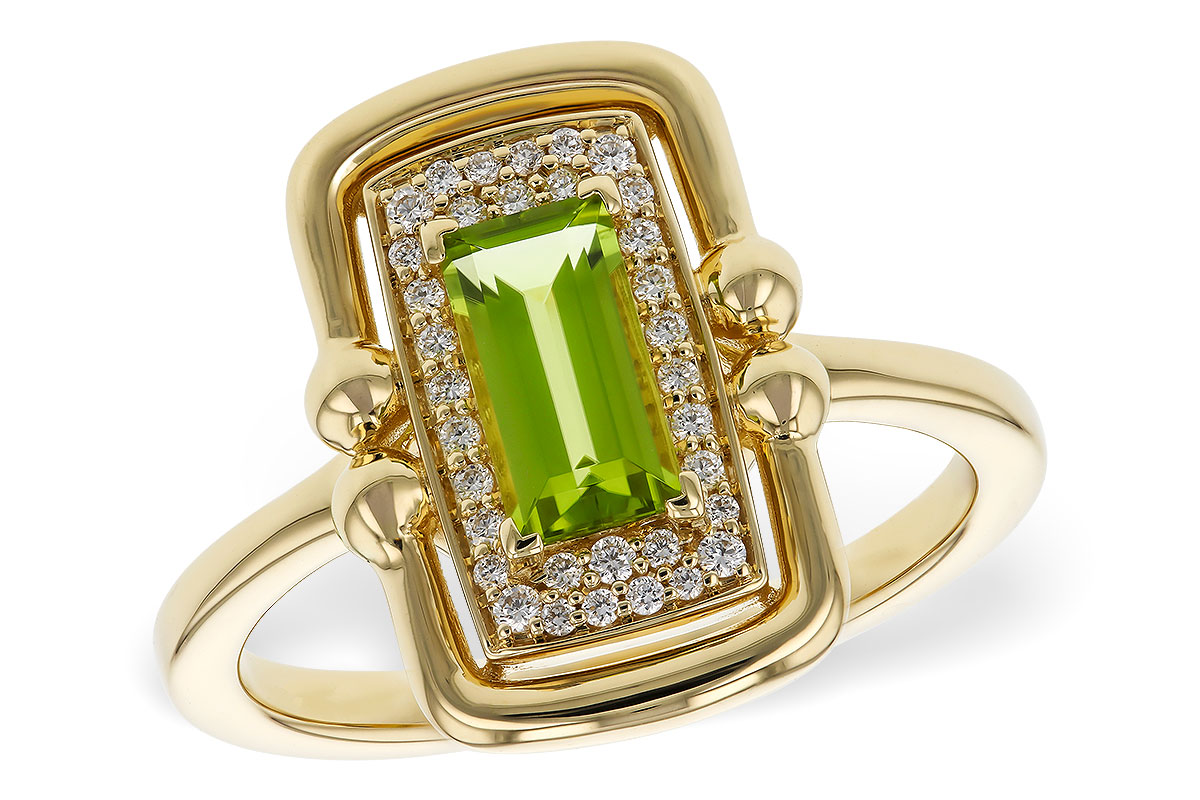 G329-35919: LDS RG .72 PERIDOT .84 TGW (8x4MM PER)