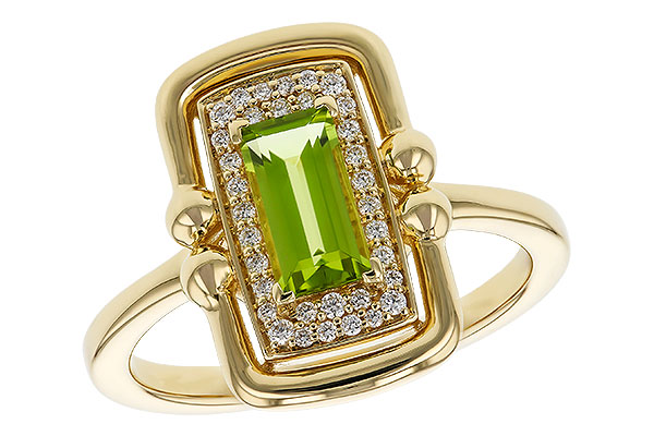 G329-35919: LDS RG .72 PERIDOT .84 TGW (8x4MM PER)