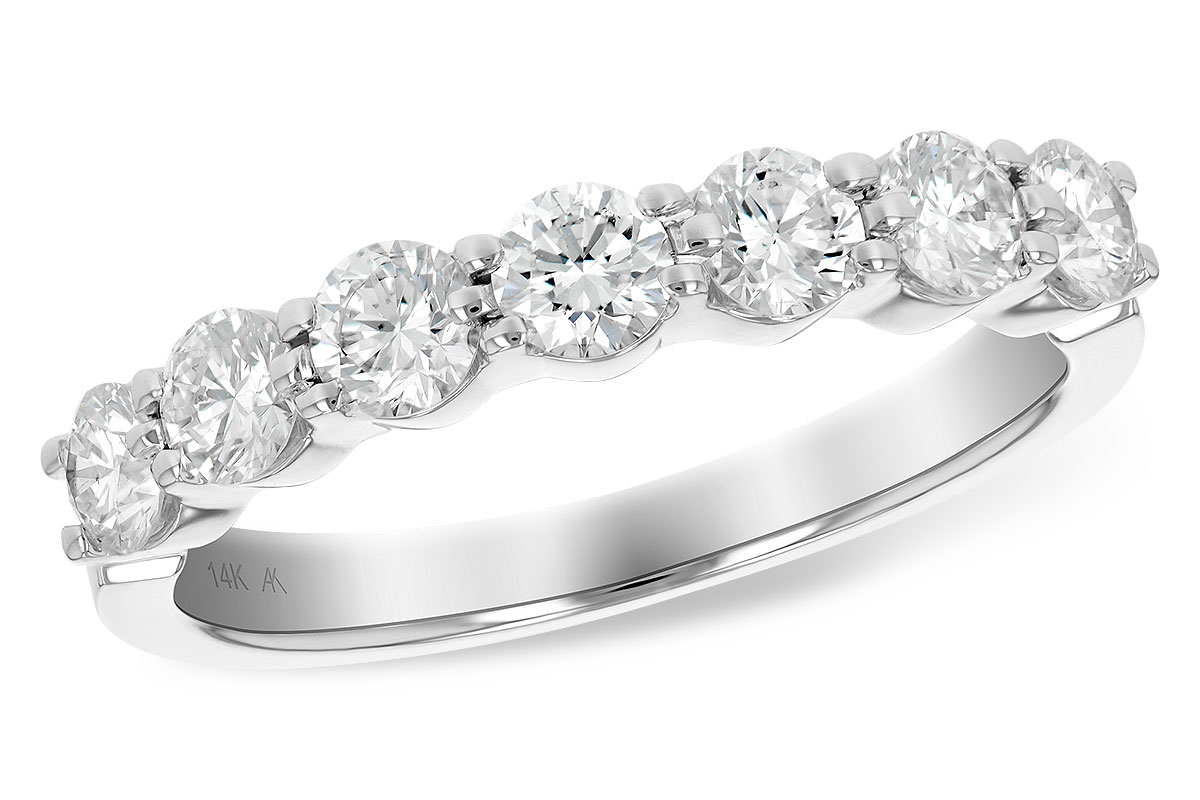 H147-51437: LDS DIA WED RG 1.00 TW (7 STONES)
