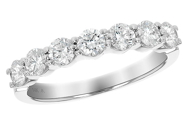 H147-51437: LDS DIA WED RG 1.00 TW (7 STONES)