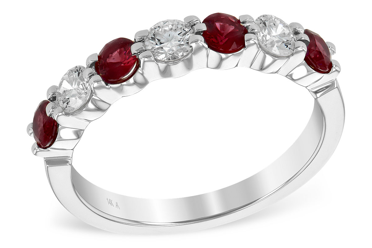 H240-24146: LDS WED RG .61 TW RUBY 1.00 TGW