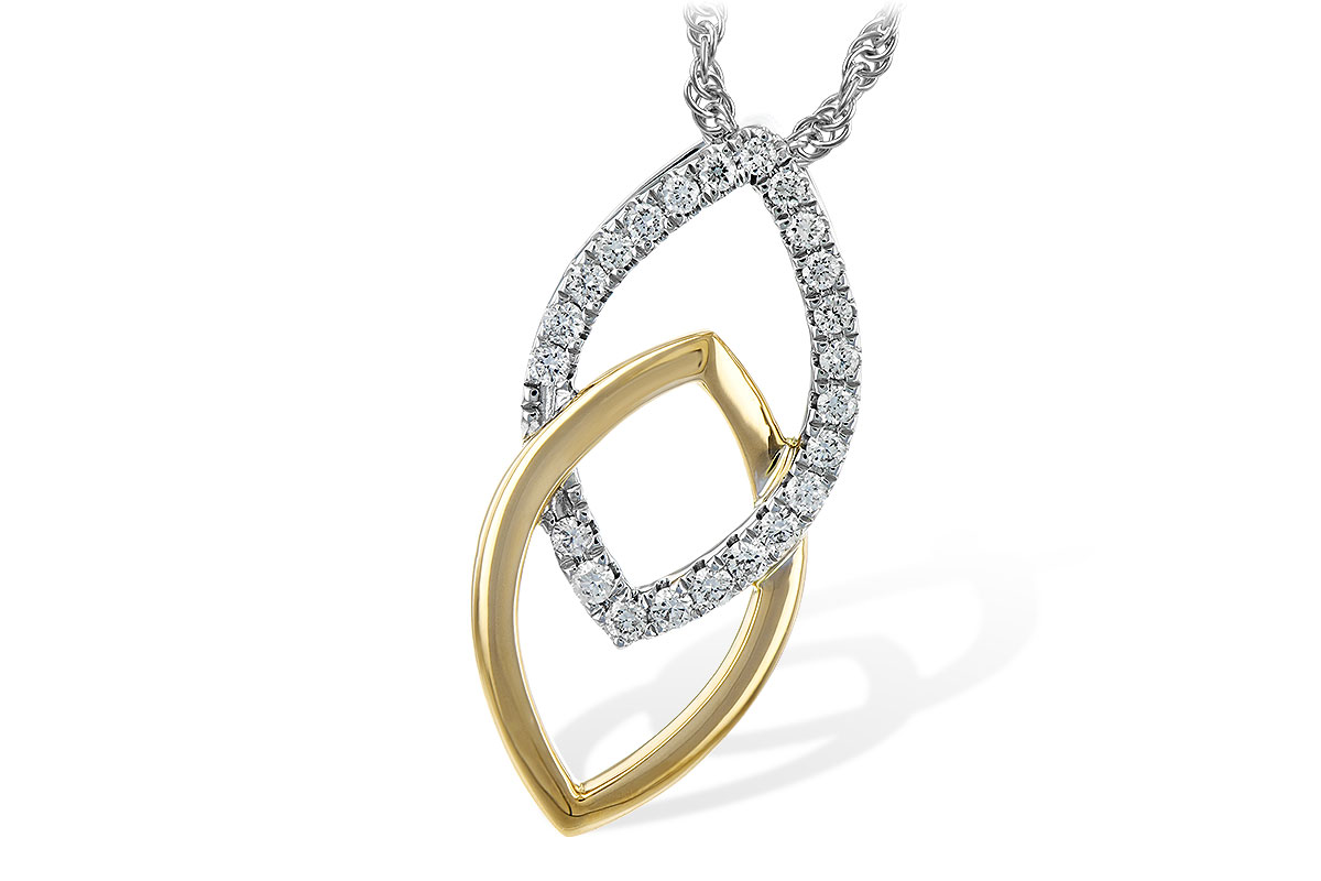 H243-89619: NECKLACE .20 TW